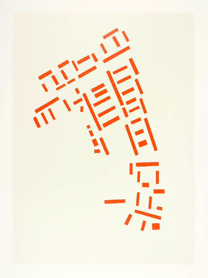Simple and geometic shapes showing the layout of buildings found outside British public housing estate. 