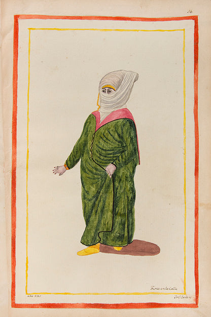 A splendid and historically significant album with original artwork, signed and dated by the artist, made during Cardero's first stay in Istanbul