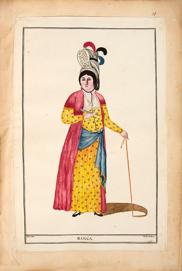 A splendid and historically significant album with original artwork, signed and dated by the artist, made during Cardero's first stay in Istanbul