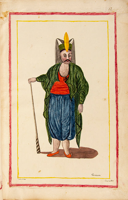 A splendid and historically significant album with original artwork, signed and dated by the artist, made during Cardero's first stay in Istanbul