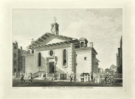 The fifth of Edward Rookers 'Six Views of London', based on a drawing by Paul Sandby. 