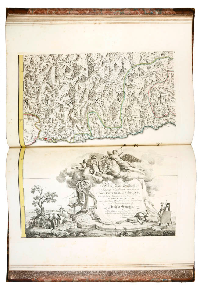 Bound with 'A Chronoligical Map of the Territories of the Republic of Genoa'. A fine example with aristocratic provenance. 