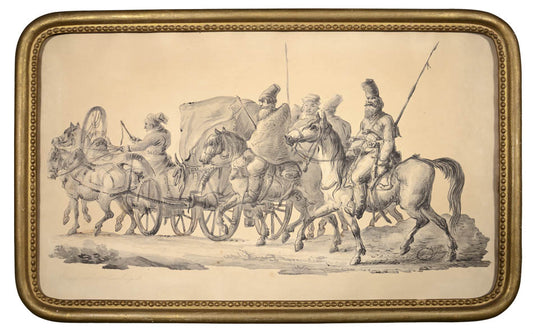Rare example of early original drawing by one of Alexander Pushkin's favourite artists.