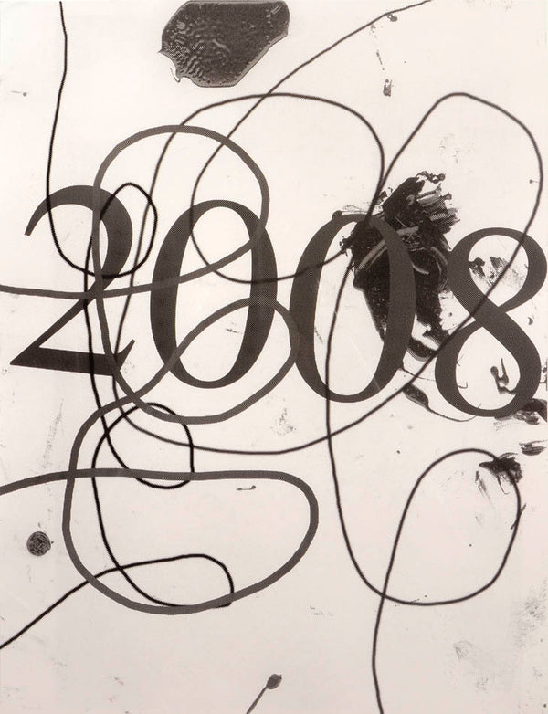 Wool's work often combines human and machine marks, as in his paintings in which he smudges black lines drawn with a spray gun into gray fields. 