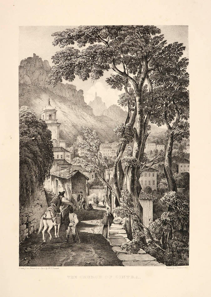 A fine visual record of Sintra in the Sintra Mountains, the royal sanctuary near Lisbon, now a UNESCO heriage site.     