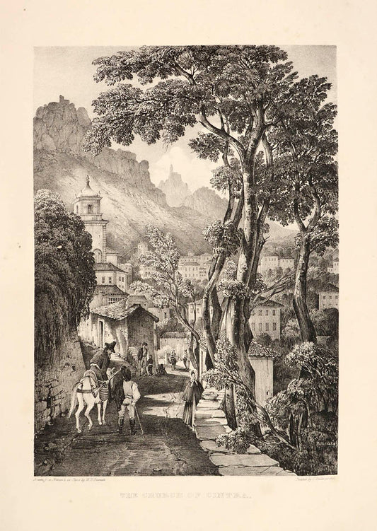 A fine visual record of Sintra in the Sintra Mountains, the royal sanctuary near Lisbon, now a UNESCO heriage site.     