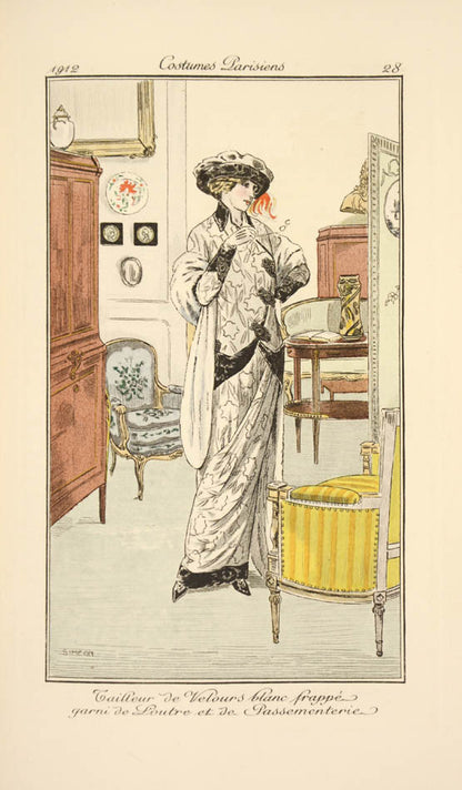 a record of Parisian culture and fashion at the time and also  unwittingly reflects the end of the golden Belle Epoque