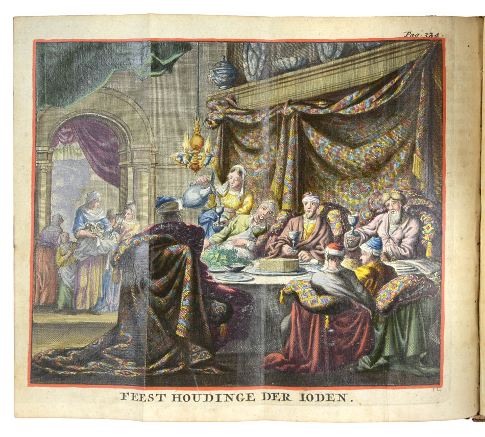 The third Dutch edition of Schoole der Jooden by Joannes Buxtorf, including four folding hand-coloured engraved plates and a hand-coloured title page.