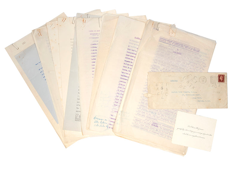 Collection of manuscripts, letters and transcripts related to the establishment of the Jewish State, including Weizmann's and NAmier's correspondance with British Government officials. 