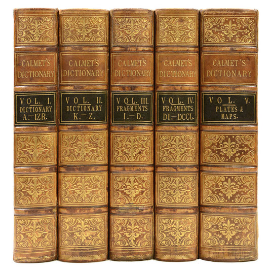 Calmet's Dictionary of the Holy Bible, translated into English, with commentary and illustrations by the engraver and biblical scholar Charles Taylor.
