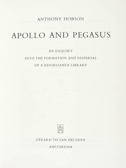 Apollo and Pegasus