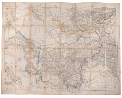 James Wyld's Military Staff Map of Central Asia, Turkistan, and Afghanistan, issued in 1878 to coincide with the start of the Second Anglo-Afghan War.