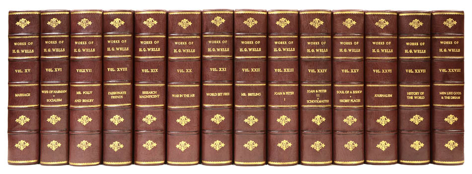 The best edition of the Works of H.G. Wells, with the author's revisions to the texts, special Preface to each volume, and general introduction to the set