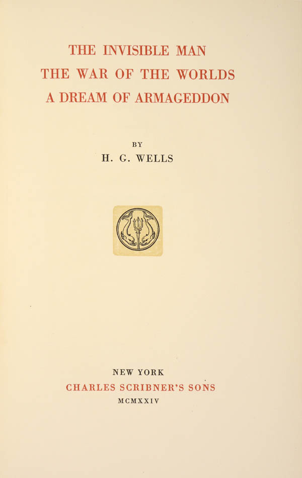 The best edition of the Works of H.G. Wells, with the author's revisions to the texts, special Preface to each volume, and general introduction to the set