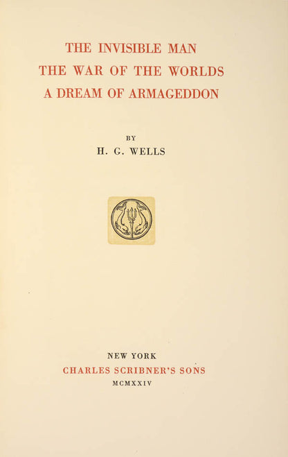 The best edition of the Works of H.G. Wells, with the author's revisions to the texts, special Preface to each volume, and general introduction to the set