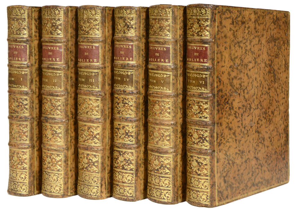 Highly esteemed by Gordon Ray, who writes: 'The book's format is noble, Molière's text is presented with more care than ever before...'; 1734.