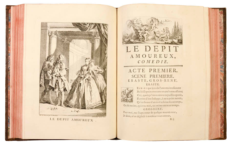 Highly esteemed by Gordon Ray, who writes: 'The book's format is noble, Molière's text is presented with more care than ever before...'; 1734.