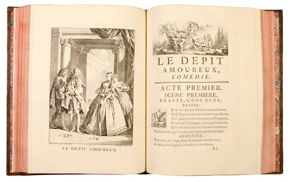 Highly esteemed by Gordon Ray, who writes: 'The book's format is noble, Molière's text is presented with more care than ever before...'; 1734.