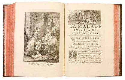Highly esteemed by Gordon Ray, who writes: 'The book's format is noble, Molière's text is presented with more care than ever before...'; 1734.