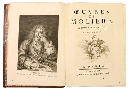 Highly esteemed by Gordon Ray, who writes: 'The book's format is noble, Molière's text is presented with more care than ever before...'; 1734.