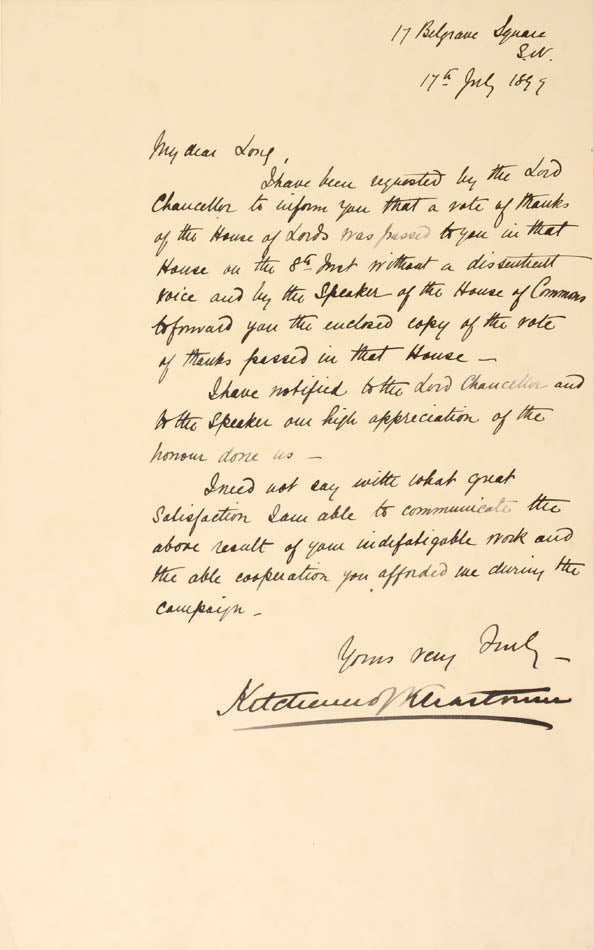 Printed on vellum and bound in the finest morocco, a tribute to the participants in the capture of Khartoum, including Kitchener, in the Nile Campaign 1896