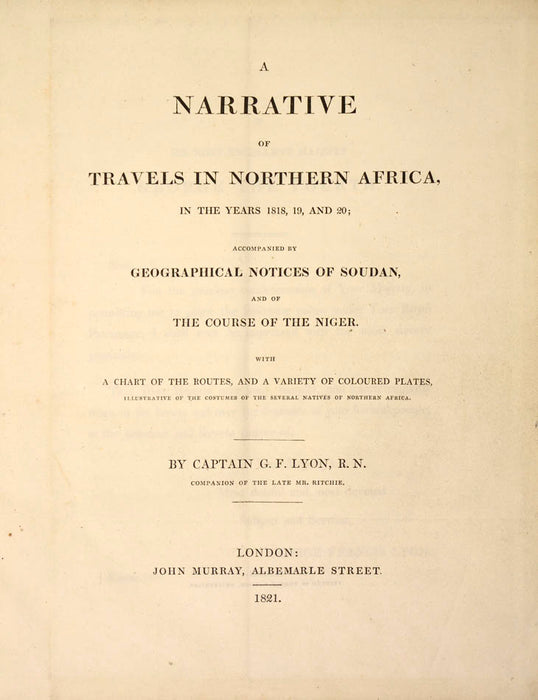 A narrative of travels in Northern Africa,