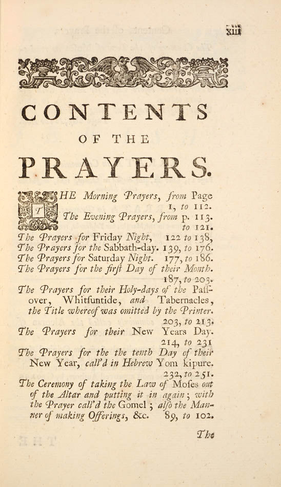 Abraham Mears' Book of Religtion is the earliest translation to English of the Jewish prayer-book.