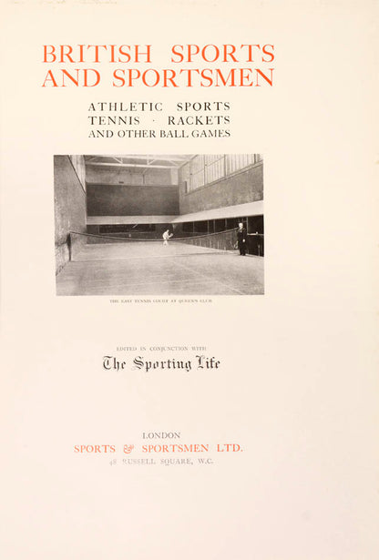 A near fine copy of this limited edition from the British Sports and Sportsmen series; photogravure plates, publisher's chamfered red morocco gilt.