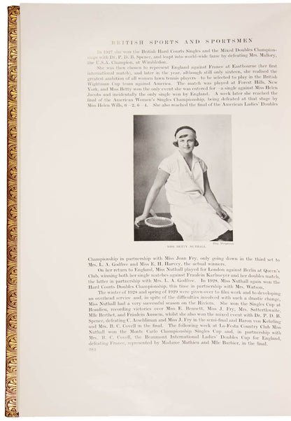 A near fine copy of this limited edition from the British Sports and Sportsmen series; photogravure plates, publisher's chamfered red morocco gilt.
