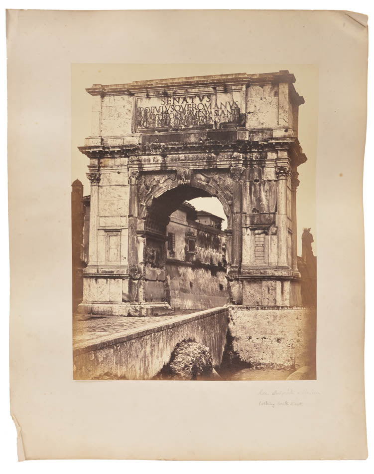 Early photographs, albumen prints, of Rome and Venice by Robert Turnbull MacPherson.