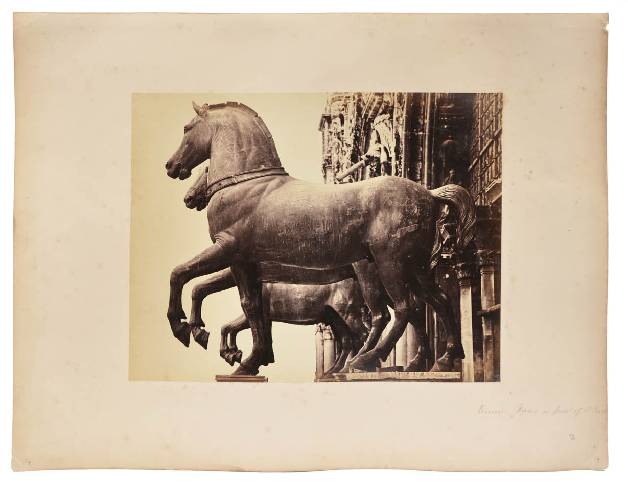 Early photographs, albumen prints, of Rome and Venice by Robert Turnbull MacPherson.