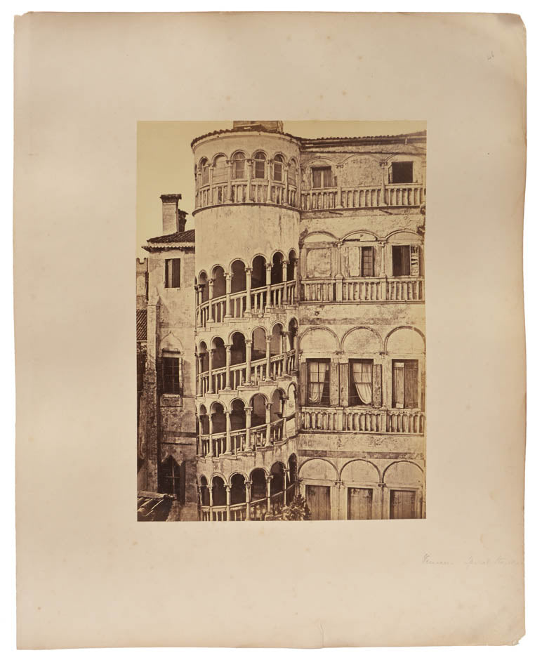 Early photographs, albumen prints, of Rome and Venice by Robert Turnbull MacPherson.
