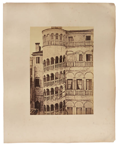 Early photographs, albumen prints, of Rome and Venice by Robert Turnbull MacPherson.