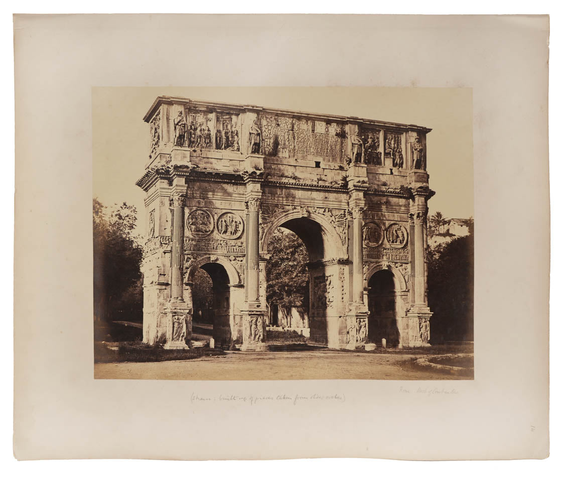 Early photographs, albumen prints, of Rome and Venice by Robert Turnbull MacPherson.