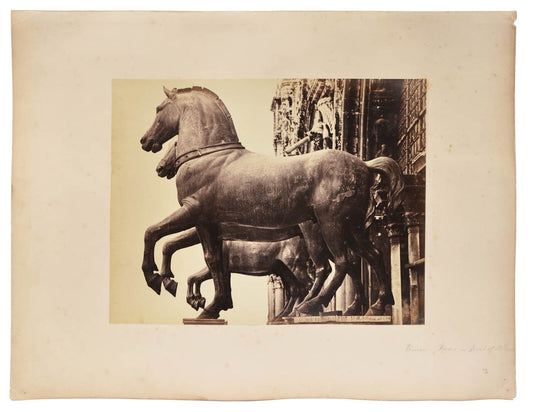 Early photographs, albumen prints, of Rome and Venice by Robert Turnbull MacPherson.