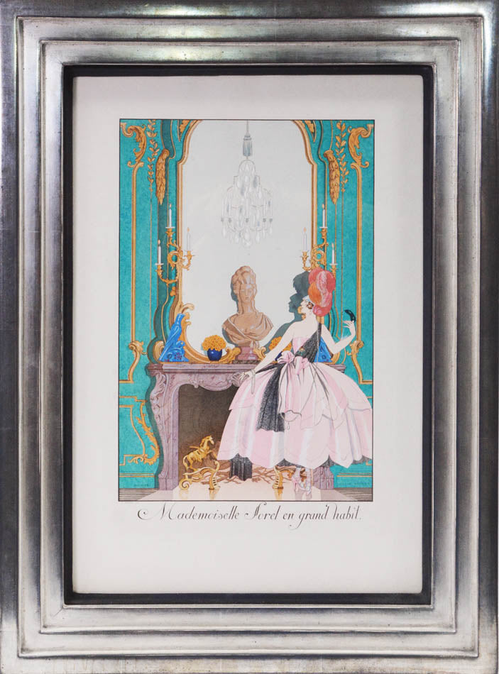 Lithographs hand-coloured in pochoir after George Barbier from Le Bonheur du Jour, published in Paris in 1920.