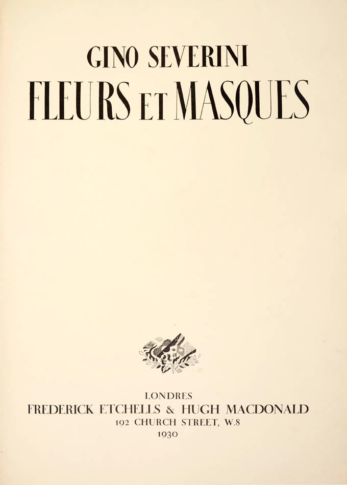 Fleurs et Masques by Gino Severini is a superb depiction of Cubist still lives, harlequin musicians and the masks and theatrics of the Commedia dell'Arte.