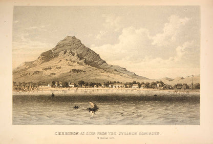 The decorative plates include views and people of Batavia, Penang and Singapore.