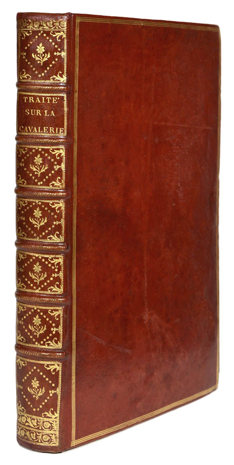 2 vols, comprising text vol. & atlas, together 44 engraved plates, contemporary full red morocco gilt, a scarce and impressive work on cavalry.