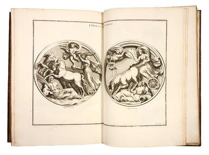 Magisterial work by the Benedictine monk Bernard de Montfaucon (1655–1741), one of the founders of modern archaeology. 15 vols, 1380 engraved plates, calf.