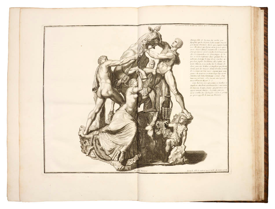 Magisterial work by the Benedictine monk Bernard de Montfaucon (1655–1741), one of the founders of modern archaeology. 15 vols, 1380 engraved plates, calf.