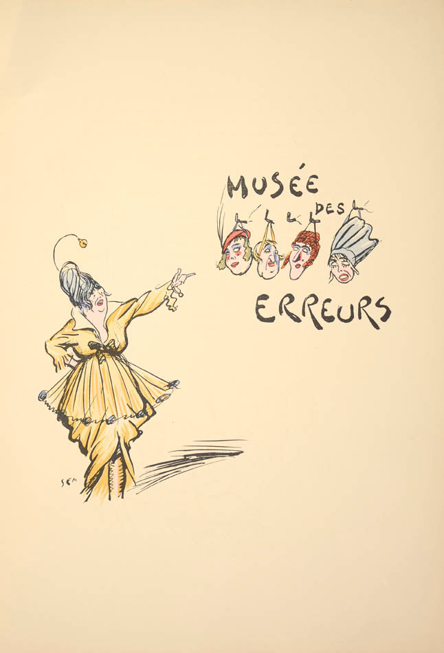 In this lively album Sem illustrates pre war fashion with 16 pages of full page pochoir prints depicting fashionable ladies in fashionable hats.