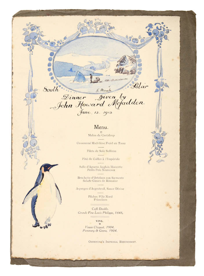 a collection of signed printed ephemera from Shackleton's first Antarctic expedition, with the provenance of the Ship's chief engineer.