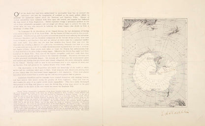 a collection of signed printed ephemera from Shackleton's first Antarctic expedition, with the provenance of the Ship's chief engineer.