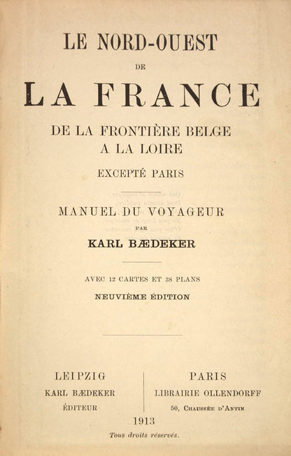 Issued c.1903 with 12 maps and 21 town plans.