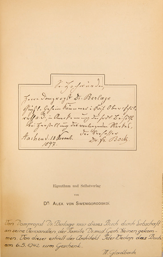 Die byzantinischen Zellenschmelze der Sammlung Dr. Alex. von Swenigorodskoï und das darüber veröffentlichte Prachtwerk.
