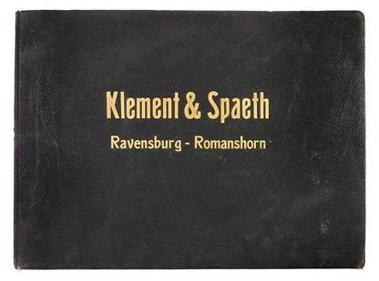 Printed in Ravensburg, contains 67 chromolithographs of pots, tins, bottles etc.