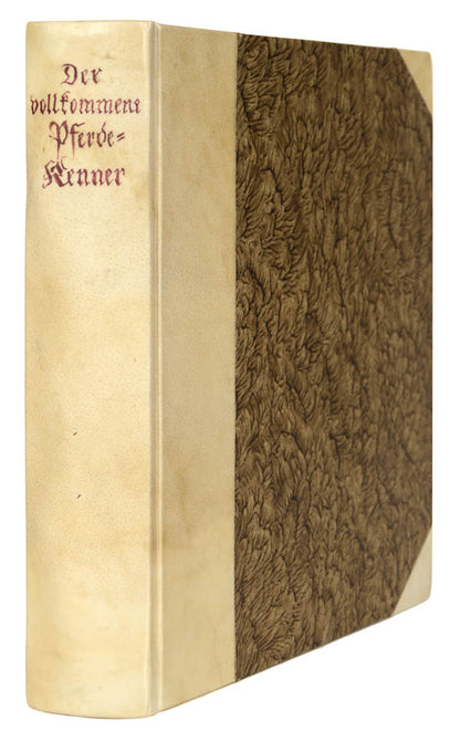 A German horse manual with a Jewish-Jargon dictionary supplement. 'Rare first edition of this original and curious work on horsemanship'.