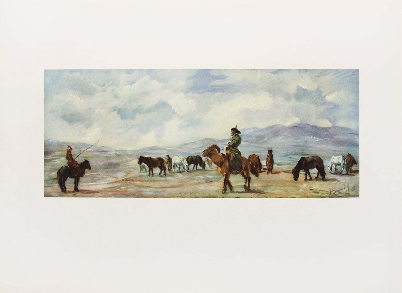 Finely produced portfolio of illustrations by the official artist of the Citroen Central Asia Expedition, capturing the peoples and landcapses of Peris<br />