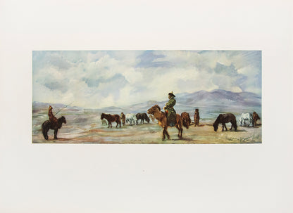 Finely produced portfolio of illustrations by the official artist of the Citroen Central Asia Expedition, capturing the peoples and landcapses of Peris<br />
